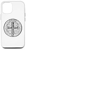 Croix de Saint Benoît Médaille de Saint Benoît Catholique Coque pour iPhone 12/12 Pro