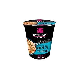 TANOSHI - Cup Nouilles Saveur Crevette Yosenabe - Nouilles Japonaises Instantanées - 1 Personne - 65 g