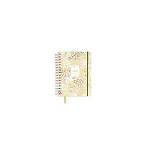 UO Bloom Agenda Scolaire 1 Jour par Page : Commence en Septembre 2025 et se termine en août 2026, Couverture Rigide, avec 127 Autocollants, élastique et Ruban Marque-Page, Fleurs
