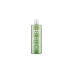 ManCave Gel Douche Menthe Sauvage - Gel Douche Hommes 500 ml, Arôme Énergisant et Frais de Citron, Menthe Poivrée et Huile d'Eucalyptus, Naturel avec L-Arginine, Sans Sulfate ni Parabène, Vegan