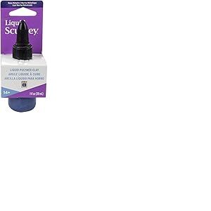 Sculpey liquide, bleu marine, m&eacute;tallis&eacute;, 29 ml
