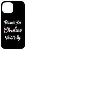Charlene Nom personnalisé Femme Mignon Rose Fille Personnalisé Coque pour iPhone 15