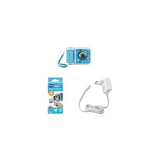 VTech Kidizoom Print Cam Bleu + Recharge Papier + Chargeur USB