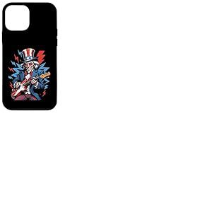 Uncle Sam Guitare électrique 4 juillet Rock USA Coque pour iPhone 12 mini