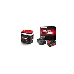 Einhell Glaci&egrave;re portable sans fil TE-COL 18/27 Li-Solo Power X-Change (18V, 27L, refroidit et maintient au chaud, mode hybride 12V pour la voiture et 230V sur secteur) avec Chargeur et Batterie 4,0Ah