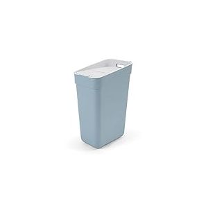 CURVER Ready to Collect Poubelle de recyclage 100% recyclée Gris fumé avec couvercle gris clair 30 l