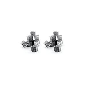 Cook Concept - SAVEUR ET Degustation - KV7101 - Pierre Glacon Reutilisable Whisky Boite De Rangement x9 Gris 2 x 2 x 2 cm (Lot de 2)