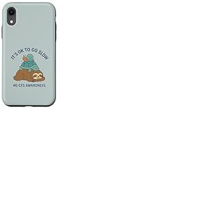 It's OK to Go Slow - ME/CFS Awareness - Paresseux, Tortue, Escargot Coque pour iPhone XR