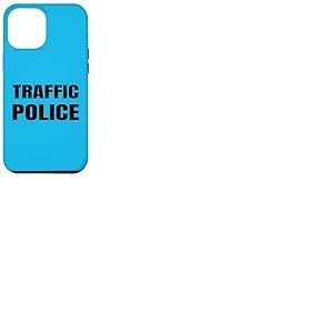 Coque pour iPhone 15 Pro Max Police de la circulation uniforme en service policier texte flic