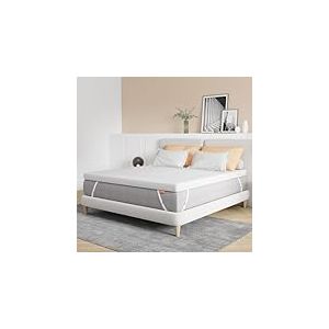 Sweetnight Surmatelas 180x200x7cm, Surmatelas en Mousse à Mémoire de Forme de Gel, Matelas 2 Personnes Housse Lavable, Surmatelas Moelleux 7cm