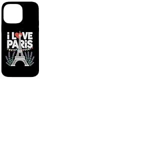 I Love Paris Tour Eiffel Vibes Lavande Coque pour iPhone 14 Pro Max