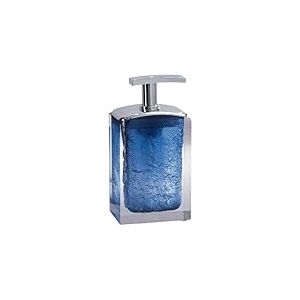 Gedy Antares Distributeur De Savon, Résine, Bleu, 6,4 X 6,4 X 19,2 Cm