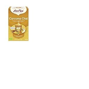 YOGI TEA Chai Curcuma Bio x17 &ndash; Infusion &Eacute;pic&eacute;e & Puissante &ndash; Curcuma, Cannelle, Gingembre & &Eacute;pices Ayurv&eacute;diques &ndash; Saveur Intense & Bien-&Ecirc;tre &ndash; 17 Sachets d&rsquo;Infusion