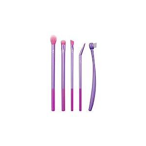 Real Techniques Brow Shaping Set, Spoolie, Brow Brushes, Tweezers, Dual-Ended Eyebrow Tools, For Styling, & Shaping Eyebrows, Get Full, Fluffy Brows, 3 Piece Set