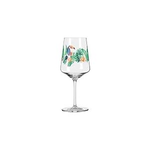 Ritzenhoff 2931013 Verre &agrave; ap&eacute;ritif de 500 ml - S&eacute;rie Sommertau - Motif n&deg; 13 avec un toucan color&eacute; - Fabriqu&eacute; en Allemagne, Vert, Bleu, Orange.