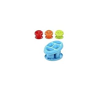 CM 90149 Égouttoir à couverts rond avec plateau, multicolore, 16,2 x 19,5 x 16,4 cm