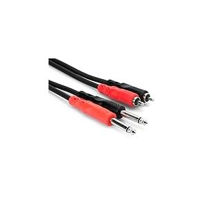 Hosa CPR-203 Câble Double TS vers RCA 3 m Noir