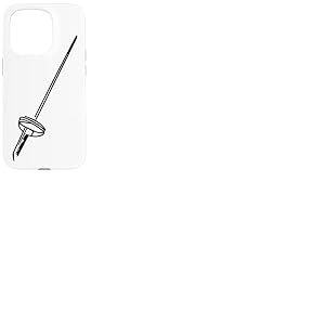 Escrime Esquisse d'escrime Équipe d'escrime Coque pour iPhone 15 Pro