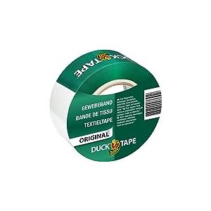 DUCK TAPE original 106-02 – Bande adhésive de tissu – Pour réparer, fixer et renforcer – Dimensions : 50mm x 50m – Couleur blanc