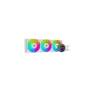 Xilence LQ360G.W.ARGB Watercooling AiO AMD/Intel 360mm, Infinity Mirror, AM5/AM4, LGA 1851/1700/1200/115X, 350W TDP, 3xventilateurs PWM ARGB 120mm, PC Gaming/Streaming/Rendering, blanc