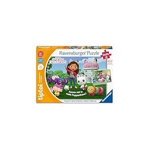 Ravensburger tiptoi - Puzzle pour Petits explorateurs - Gabby's Dollhouse - 00198 - Puzzle pour Enfants à partir de 4 Ans - 1 Joueur