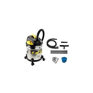 Lavor Aspirateur Eau et Poussi&egrave;re VAC 20 S, R&eacute;servoir en Acier 20 litres, 18 kPa, 1200W Max, Filtre en Tissu et Filtre &Eacute;ponge Compris