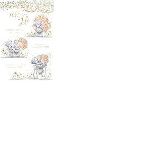 Me To You Tatty Teddy Carte d'anniversaire Inscription Happy Birthday To The Love Of My Life 15,2 x 22,9 cm – Collection officielle