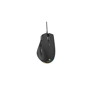 NOVA GAMING – LEO – Souris Gamer Filaire – Capteur optique ultra précis – DPI réglable entre 200 et 12800 DPI, RGB, 12 animations LED, 6 boutons programmable, câble tressé résistant de 1,5m