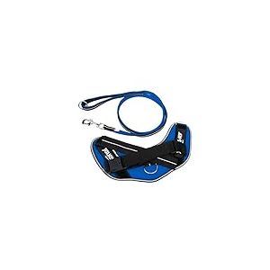 IDC Powair Bundle - Harnais IDC Powair, Taille: M/0, Bleu + Laisse IDC Powair, Taille: 1,2 m avec poignée et Grand Mousqueton, Bleu