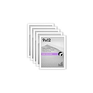 Americanflat Lot de cadres photo de 22,7 x 30,5 cm - Utilisation comme cadre photo de 15,2 x 20,3 cm avec passe-partout ou cadre de 22,9 x 30,5 cm sans passe-partout - Décoration murale avec