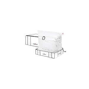 Compactor Lot Life Housse de rangement sous vide, Blanc, XXL 45 x 65 x H 27 cm, L 45 x 65 x H 15,5 cm, RAN8255