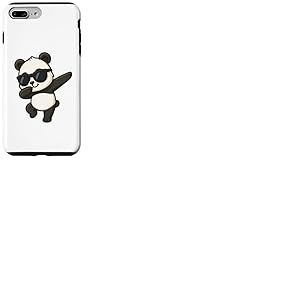 Adorable Panda en Forme de Panda Coque pour iPhone 7 Plus/8 Plus