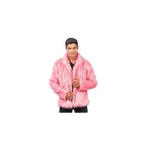 Chaks - Manteau de fourrure pour adultes, veste courte en fausse fourrure, pour carnaval, festival, fête Fashion