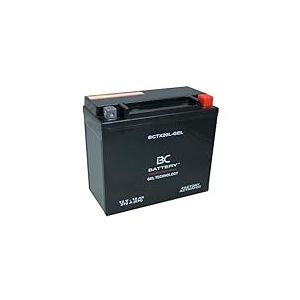 BC BATTERY Batterie de d&eacute;marrage pour moto avec GEL 12V 6Ah BCTX20L-GEL Moto&Scooter, sans entretien, scell&eacute;e, pr&eacute;charg&eacute;e, similaire &agrave; YTX20L-BS/YTX20HL-BS