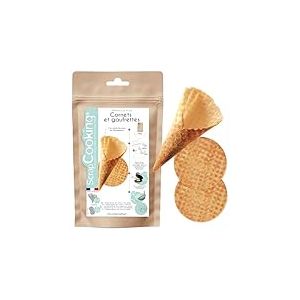 ScrapCooking - Préparation pour Cornets & Gaufrettes 250 g - Goût Vanille - Mix pour Wafers & Cônes de Glace Croustillants - Cuisine Pâtisserie - Fabriqué en France - 8546