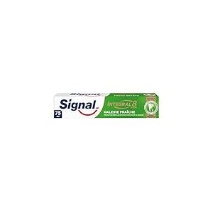 SIGNAL - Dentifrice Integral 8 Nature Haleine Fra&icirc;che Effet Pr&eacute;biotique -Protection Compl&egrave;te 3x plus efficace - 95% d&rsquo;ingr&eacute;dients d&rsquo;origine naturelle - 75ml