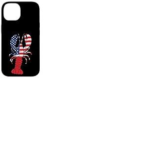 &Eacute;crevisse Homard Drapeau am&eacute;ricain &eacute;crevisses patriotiques Hommes Femmes Enfants Coque pour iPhone 14