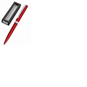 ONLINE stylo &agrave; bille Eleganza │ stylo-bille en m&eacute;tal │ stylo &agrave; bille r&eacute;tractable en coffret cadeau │ recharge rempla&ccedil;able │ encre noire │ &eacute;tui exclusif, cadeau parfait, couleur rouge