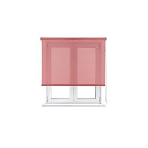 VIEWTEX | Store Enrouleur Isolant Thermique Screen Degré d'ouverture 10% Argent et Rouge 150 X 250cm | Fabriqué en Europe | Garantie 5 Ans