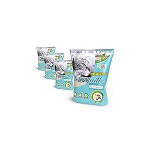 TRANQUILLE - Litière Silice Chat (4 × 4 L) – Suivi Santé Couleur Urine, Ultra Absorbante 30 J, Contrôle Odeurs, sans Poussière, Grain Fin, Facile à Nettoyer
