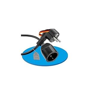 sonero Rallonge de c&acirc;ble d'alimentation, 3 m, Prise de Terre m&acirc;le vers Femelle, rallonge de c&acirc;ble d'alimentation, rallonge de c&acirc;ble, rallonge de Prise, Noir