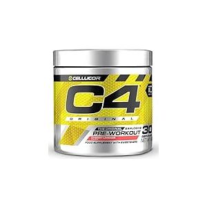 Poudre pré-entraînement C4 Original - limonade cerise/citron vert | Boisson énergisante pré-entraînement | 150 mg de caféine + bêta-alanine + monohydrate de créatine | 30 portions