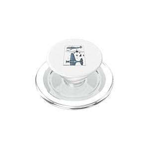 Plan du Bombardier torpilleur am&eacute;ricain Devastator WW2 &agrave; PopSockets PopGrip pour MagSafe