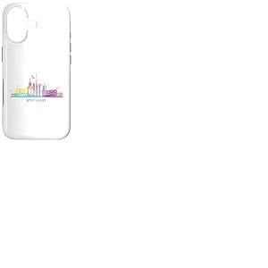 Stuttgart City Skyline Tour TV colorée Stuttgart Coque pour iPhone 17