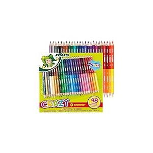 JOLLY Crayons de couleur Superstick Crazy 24 crayons de 48 couleurs
