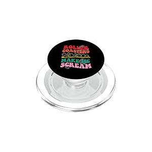 Roller Coaster Make Me Scream For Rollercoaster Fans PopSockets PopGrip pour MagSafe