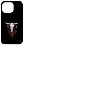 Cr&acirc;ne ou cr&acirc;ne de Taureau boh&eacute;mien Western Cowgirl Rod&eacute;o Girl Coque pour iPhone 16 Pro