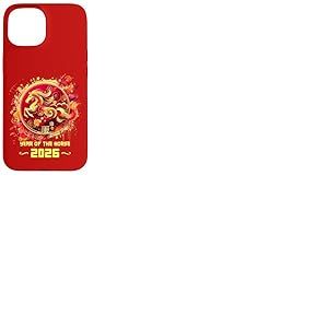 Nouvel an Chinois 2026 Cheval Joyeux Nouvel an Chinois 2026 Coque pour iPhone 15