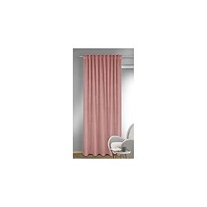 GardinenOutlet Glory Rideau en Velours avec Embrasse ou Passants cachés Mauve 245 x 135 cm