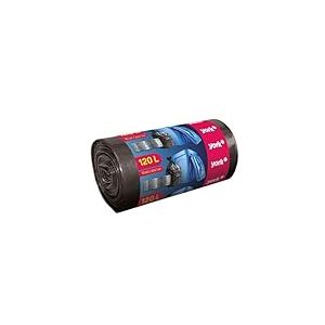 York Lot de 10 sacs poubelle, 120 l, pour charges lourdes, extra solides, noirs